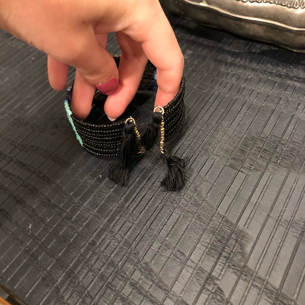 Beaded cuff bracelet - Picture 3 of 4